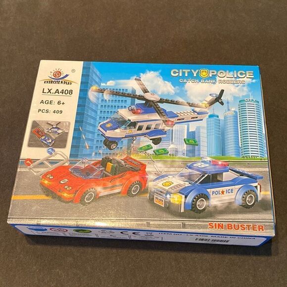 Kids City Police Building Blocks 409 pieces NWT - Picture 2 of 6